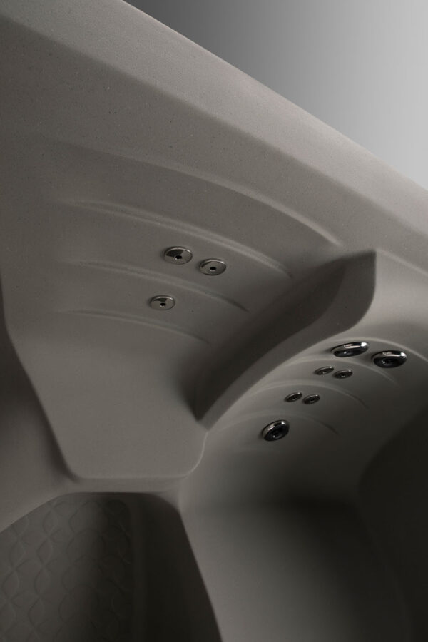 Maui Hot Tub 5-Person Lounger, 25 SS Jet, 110V/230V, Stainless Heater, Ozone, Waterfall and Upgraded Lighting - Image 16