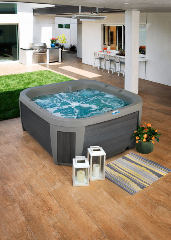 Bali Hot Tub 5-Person Lounger, 45 SS Jet, 230V, Stainless Heater, Ozone, Waterfall and Upgraded Lighting - Image 6