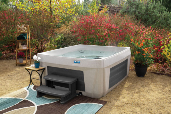 Fiji Hot Tub 5-Person Lounger, 60 SS Jet, 230V, Stainless Heater, Ozone, Waterfall and Upgraded Lighting - Image 14