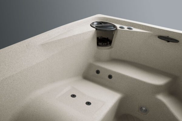 Fiji Hot Tub 5-Person Lounger, 60 SS Jet, 230V, Stainless Heater, Ozone, Waterfall and Upgraded Lighting - Image 5